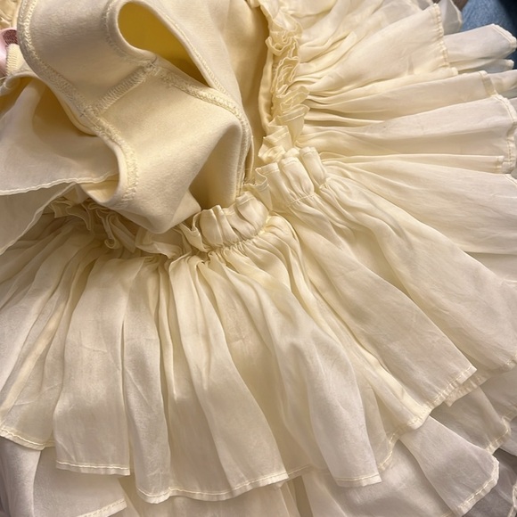 Selkie XS bloomer Dauphine Cream Ruffle Intimate stretches to 16 inches - Picture 12 of 12